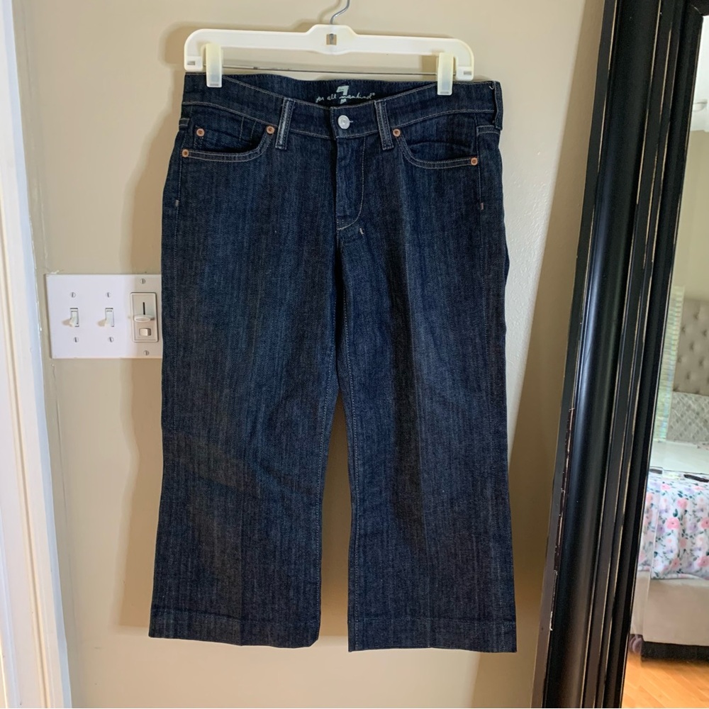 7 for all Mankind Crop Dojo denim jeans blue